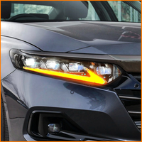 XCAT pour Accord 10e/10,5e génération 2018-2022, style Lexus ES, phare à LED séquentiel à quatre lentilles avec œil de démon rouge, 12V 6500LM