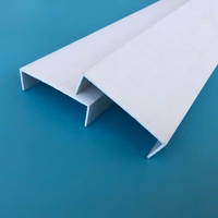 Profilé en U en PVC extrudé pour câbles électriques, durable, écologique, pour usage industriel et en supermarché, personnalisable