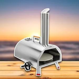 Outdoor Portable Wood Burning Pellet Horno De Pizza Oven For Camping Bbq Tent Grill Smoker Wood Fire Gozney Fome Pizza Oven