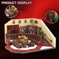 Funbuild-Bloques de construcción de Buffy the Vampire Slayer, modelo de biblioteca de escuela secundaria de Sunnydale, bloques de juguete