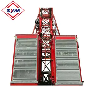 Sc200/sc200 sym elevador de construção médio velocidade dupla gaiola