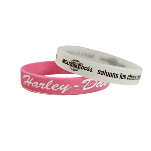 Pulseras de silicona de color sólido CCH Wholesale para natación y deportes, pulseras de goma impresas. - Product Image 1