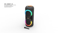 Haut-parleur double MS-2085BT-W pour le commerce extérieur, idéal pour la danse carrée, le karaoké, avec microphone sans fil, subwoofer extérieur 800W et radio FM