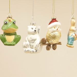 Décoration de Noël en verre personnalisée en gros, série animale, pour la vente au détail, ornement de Noël pour la maison, décoration de luxe - Product Image 4