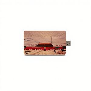 แฟลชไดรฟ์ USB แบบการ์ดไม้พิมพ์ลายได้เอง, เมมโมรี่สติ๊กความเร็วสูง, แฟลชไดรฟ์ขนาดเท่าบัตรเครดิตแบบพกพา - Product Image 4