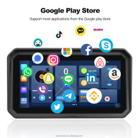 Navigateur GPS pour moto 4G universel avec système Android 6 pouces, DVR portable IP67, TPMS sans fil, Android Auto et CarPlay