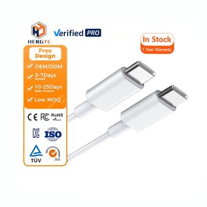 OEM 1m 3ft 60 W trắng đen TPE 20W PD sạc dây điện thoại di động 3A Android Loại C đến C Cáp Sạc Nhanh 60 W Cáp dữ liệu - Product Image 1