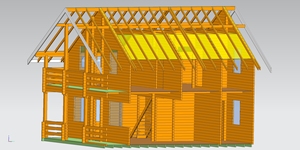 Cabaña familiar para 4 personas al aire libre <span class=keywords><strong>Casa</strong></span> grande tradicional de madera Villa para vivir Alquilar - Product Image 3