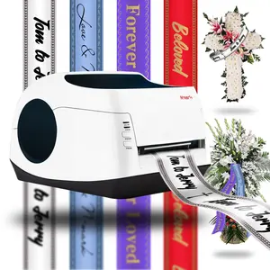N-Mark Funeral Lint Printer Hoge Snelheid Drukmachine Voor Gepersonaliseerde Awareness Linten
