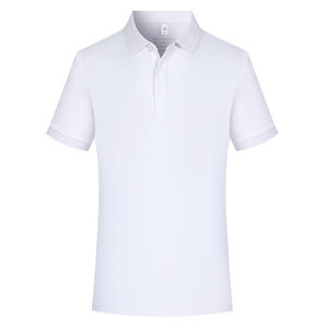 Polo Shirt Short Sleeve Solid Color Moisture Wicking Men's Daily Wear Uniform Top - Product Image 2