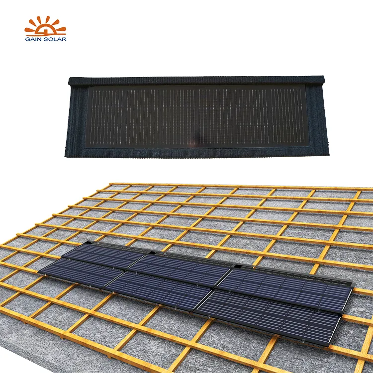 Stone Coated panel 20 watt 100w solar hjt panel flexible fold mini 12v solar panels 50w shower glass