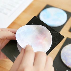 Bloc de Notas Adhesivas Magnéticas con Diseño de Planeta, Material de Papel Suelto para Uso en Oficina y Escuela - Product Image 5