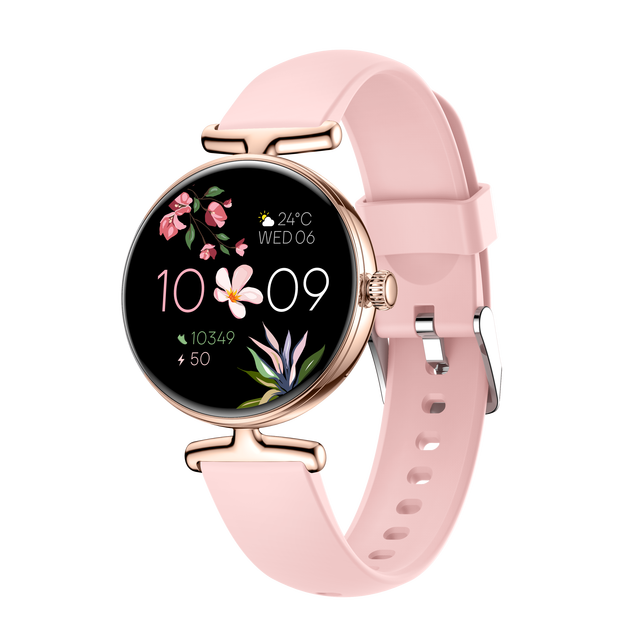 Luxury Lady Smart Watch V81 Watch with AMOLED Display IP67 Heart Rate Message 16mm Strap Smartwatch for Women Montre Homme