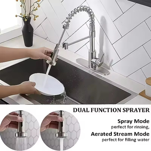 <span class=keywords><strong>Grifo</strong></span> <span class=keywords><strong>de</strong></span> <span class=keywords><strong>cocina</strong></span> comercial monomando <span class=keywords><strong>de</strong></span> un solo orificio para encimera, con <span class=keywords><strong>grifo</strong></span> extraíble y rociador <span class=keywords><strong>de</strong></span> resorte, para agua fría y caliente - Product Image 4