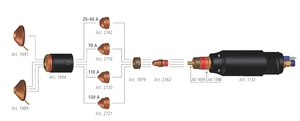 Électrode consommable 20-130A de découpe au plasma 2362 pour les électrodes de coupe au plasma en gros Cp162 - Product Image 4