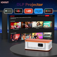 LONNST L27 Android 9.0 Mini Pocket Smart Portable DLP LED Home and Outdoor Movie Projector