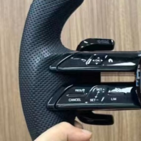 Volante de Fibra de Carbono Forjado Estilo Libélula, Compatible con <span class=keywords><strong>Mercedes</strong></span> <span class=keywords><strong>Benz</strong></span> AMG W167 W177 W213 W217 W222 GLB GLC, Gran Venta - Product Image 3