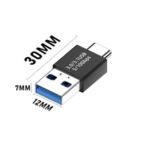 Fournisseur Portable 5/10Gbps USB a Mâle vers Type C Mâle Adaptateur Convertisseur de Données USB3.1 Connecteur de Transmission pour Téléphone Portable
