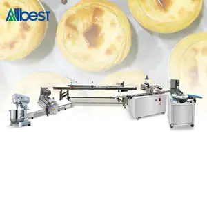 Semi Automatic Double Digital Portable Meat Pie Shell Molding Egg Tart Making Machine Production Line To Make Pie Egg Tart Skin