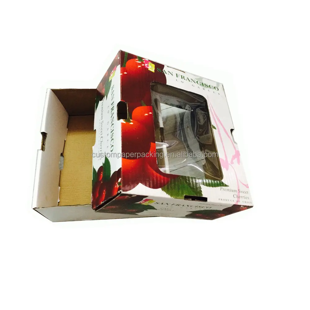 Rigid Strong Good Quality Vegetable Cardboard Gift Box Packaging Paper Box For Food Fruits Packing Shipping Box