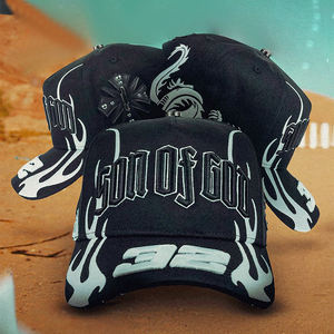 Gorras de Béisbol Bordadas en 3D al por Mayor, Gorras Baez y Beard Baez, Gorras de 5 Paneles con Forro de Satén y Gamuza, Fabricación Personalizada - Product Image 2