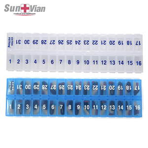 31 days monthly pill storage box