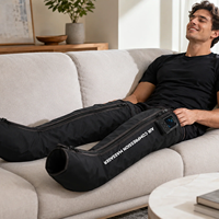 Eveekon 2026 Bottes de récupération pour les jambes, masseur de compression d'air avec lumière rouge et vibrations pour améliorer la circulation chez les athlètes