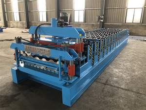 Tráng men lợp ngói màu thép tấm cuộn hình thành máy gạch Máy làm <span class=keywords><strong>rfq</strong></span> nhà máy giá - Product Image 4