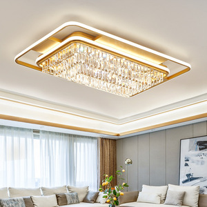 Bề mặt gắn hình chữ nhật màu trắng ánh sáng tự nhiên pha lê Vòng trắng đèn trần vàng cho nhà trong nhà - Product Image 3