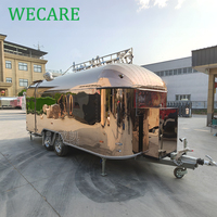 Wecare Mobil Mutfak Barı Seyyar Satış Karavanları Tam Donanımlı Arabalar Yiyecek Kamyonu Hızlı Pizza Barbekü Yiyecek Kamyonu Tam Mutfaklı