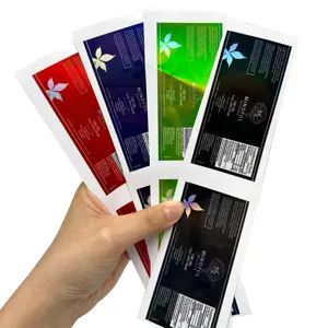 중국 제조 도매 바이알 라벨 홀로그램 스티커 기계 맞춤형 인쇄 바이알 라벨 및 상자
