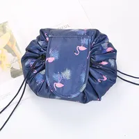 Sac à cosmétiques à cordon de serrage, sac de rangement de voyage, organisateur de maquillage, trousse de maquillage pour femme, étui de beauté portable imperméable