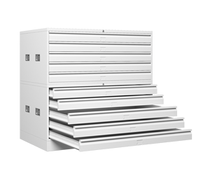 Armoire de rangement moderne verrouillable à 5 tiroirs en acier blanc pour atelier scolaire et hôtel pour classeur et rangement de papier - Product Image 6