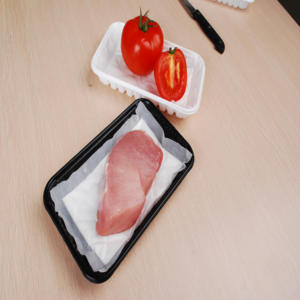 153mmX100mm Black Disposable Food Meat Blood Water Absorbent <b>Pad</b> - Product Image 1