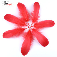 Lot de 100 Plumes d'oie, accessoires de couture, 10-15cm, création de bijoux artisanaux, DIY, Plumes d'oie, doux