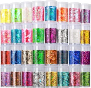 2026 Eco-friendly Non-Toxic Christmas Gel Nails Reflective Shinning Laser Pigment Gold Silver <strong>Red</strong> Green Blue <strong>Glitter</strong> Factory - Product Image 2