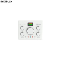 MIDIPLUS roubst R4 Mixer rekaman 2 saluran, perangkat eksternal Usb desain 2-In/2-Out cocok untuk perekaman Pc & bernyanyi langsung