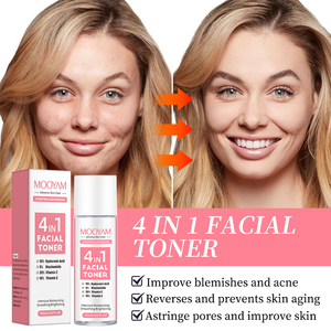 Tonique Visage 4-en-1 Hydratant et Nourrissant à l'Acide Hyaluronique, Niacinamide, Vitamines C et E, 120ml – Répare les Peaux Sèches – Marque Blanche OEM - Product Image 2