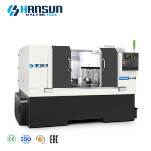 HANSUN 220V Centro de Torneado Doble de Alta Precisión Tipo Columna Estándar Multifuncional con Bancada Inclinada Tipo Doble Gang de Servicio Medio - Product Image 1