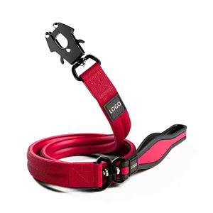 Laisse tactique robuste pour chien avec mousqueton, poignée rembourrée, laisse en nylon pour chien de grande et moyenne taille, pour promenade et dressage, OEM - Product Image 6