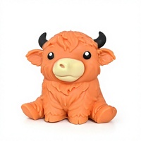 Vente en gros de jouets squishy géants en forme de vache des Highlands, en boîte, doux à presser, animaux de ferme mystérieux, anti-stress, cadeau, souvenir de fête