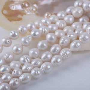 Cadena de Perlas de Arroz de Agua Dulce Natural de Zhuji, 18 cm, 12-13 mm, Perlas Sueltas Cortas para Bisutería, Accesorios de Bricolaje, Venta al por Mayor - Product Image 1