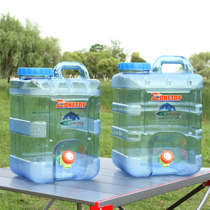 Dễ dàng để làm sạch 10 L 15 lít 20 lít dung tích lớn lưu trữ xách tay vuông nước container với van - Product Image 2