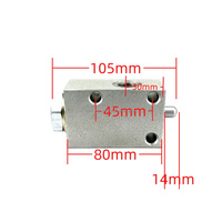 V0827 Vanne hydraulique en fin de course Bouton poussoir normalement fermé (VF-NC)