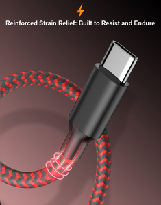 Kabel Data <span class=keywords><strong>USB</strong></span> C ke Type C 60W, Nylon Braided, untuk Ponsel <span class=keywords><strong>Android</strong></span>, Pengisian Cepat <span class=keywords><strong>USB</strong></span>, 3FT 6FT <span class=keywords><strong>10FT</strong></span> - Product Image 6