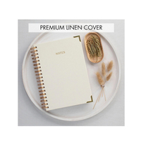 Libreta de anillas premium con logotipo personalizado del fabricante, tamaño A4, A5, A6, libreta espiral promocional para diario, negocios
