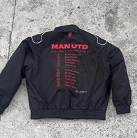 Blouson Aviateur Homme Personnalisé avec Logo Brodé, Coupe-Vent, Rembourré et Isolé, pour Moto et Course