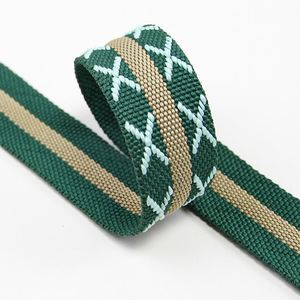 High Quality <b>Webbing</b> Custom Logo 35mm Polyester Jacquard <b>Webbing</b> Tape Straps for Backbags Shoes Home Textiles - Product Image 2