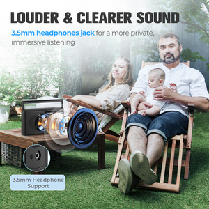 <span class=keywords><strong>Radio</strong></span> <span class=keywords><strong>Analogica</strong></span> Portatile PRUNUS AM <span class=keywords><strong>FM</strong></span> con Chip PVC, Alimentazione a Batteria e Presa AC, Ricezione Eccellente, <span class=keywords><strong>Radio</strong></span> <span class=keywords><strong>Analogica</strong></span> a Batterie D - Product Image 6