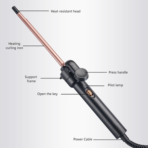 Fer à friser électrique avec chauffage PTC, fer à friser <span class=keywords><strong>pas</strong></span> <span class=keywords><strong>cher</strong></span> pour tous les types de cheveux, diamètre au choix de 9/13/16/19/25/32 mm, 110-240 V - Product Image 3